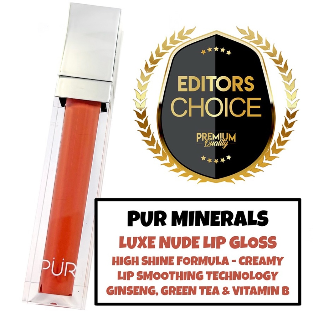 PUR Minerals Luxe Nude Lip Gloss - High Shine Cream CINNAMON